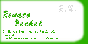 renato mechel business card